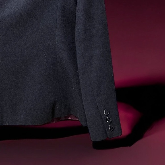 Anne Klein Vintage Ladies sz 12 Navy Wool Blazer - Picture 8 of 11